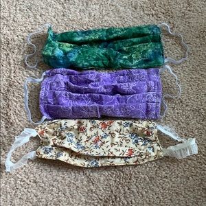 Masks bundle tie dye purple flowers floral